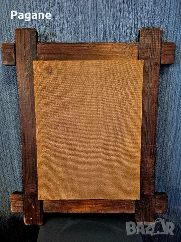 Ретро портрет на девойка – Мирко Лалович (M. Lalovic), Югославия – Винтидж, снимка 8 - Картини - 53570527