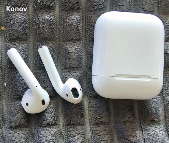безжични слушалки Apple AirPods 2, Кутия с безжично зареждане, White , снимка 2 - Слушалки, hands-free - 45372305