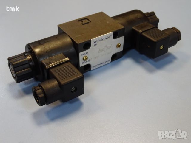 Хидравличен разпределител WINMAN DFA-02-3C2-D24-35C-3L directional valve 24VDC, снимка 7 - Резервни части за машини - 45728443