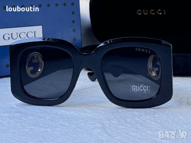 Gucci 2024 дамски слънчеви очила квадратни, снимка 10 - Слънчеви и диоптрични очила - 46517061