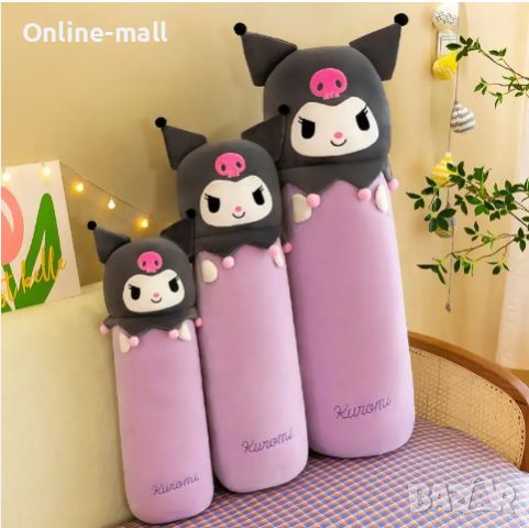 Плюшена играчка възглавница Hello Kitty Kuromi, 55см, Кити играчка, снимка 2 - Плюшени играчки - 46734872