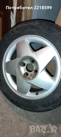 Джанти алуминиеви 4х100 ц56.6+ гуми за Опел 195 60 15, снимка 5 - Гуми и джанти - 52343372