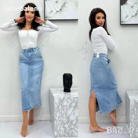 Дамска дънкова пола 