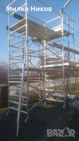 Мобилно алуминиево скеле, снимка 7 - Други машини и части - 52034930