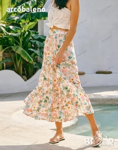 Дамска лятна пола, 3цвята , снимка 16 - Поли - 50518868