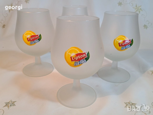ретро чаши Ice tea Lipton 32/4
