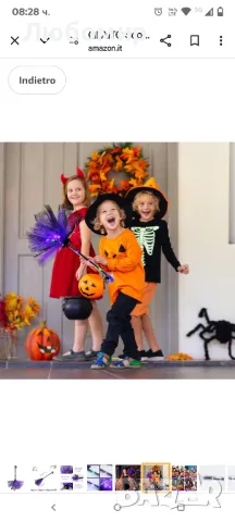 GLAITC Halloween Witch Broom, LED осветена Witch Broom, Хелоуин Witch Broomstick Witch Broomstick

, снимка 4 - Други - 49854070