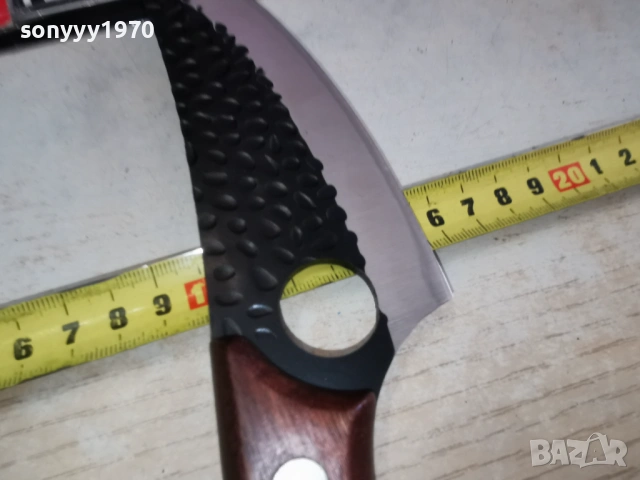 МАСИВЕН КРИВ НОЖ С ОТВОР 2702261933, снимка 7 - Ножове - 53649745