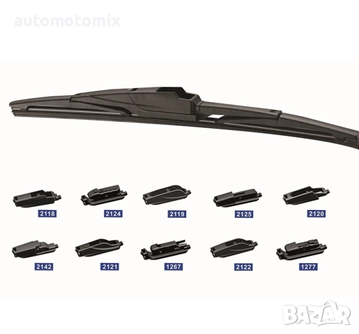 Задна Чистачка с 10 Адаптора 14'' 350мм - 1БРОЙ