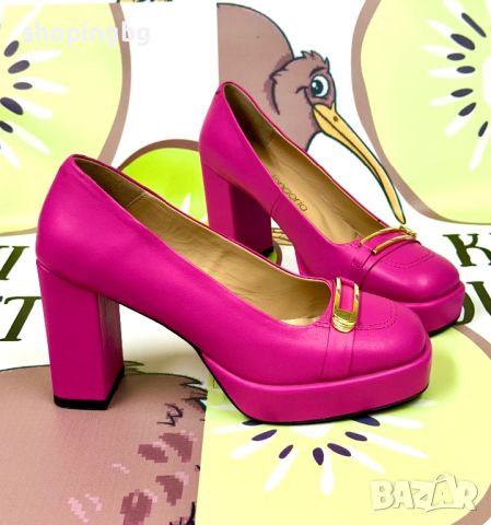 Обувки на ток и платформа Eva Longoria, снимка 5 - Дамски обувки на ток - 46375490