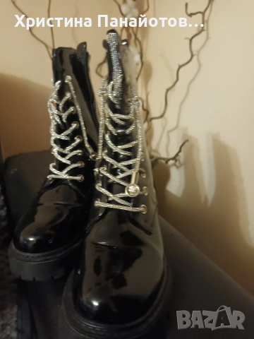 Лачени боти , снимка 2 - Детски боти и ботуши - 53505700