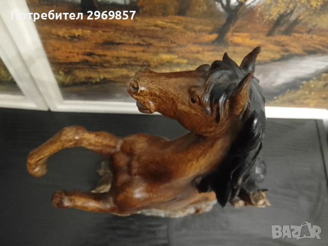 Статуетка, фигура, декорация голям кон, снимка 3 - Декорация за дома - 45497365