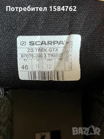 Scarpa ZG Trek GTX Vibram Мъжки Туристически Ловни Обувки 46 Номер Gore Tex, снимка 5 - Мъжки боти - 48725771