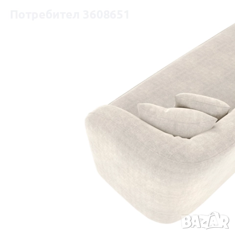 EMY Кадифен троен диван, снимка 4 - Дивани и мека мебел - 51522607