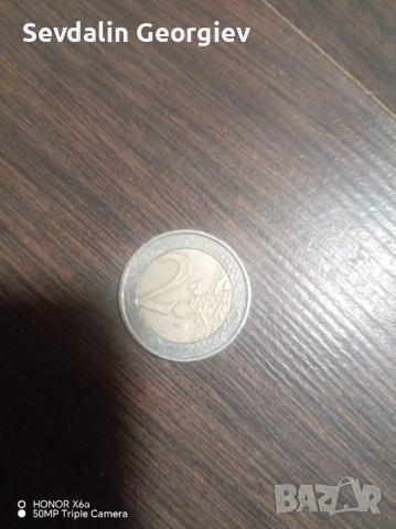 Евро монета с дефект 