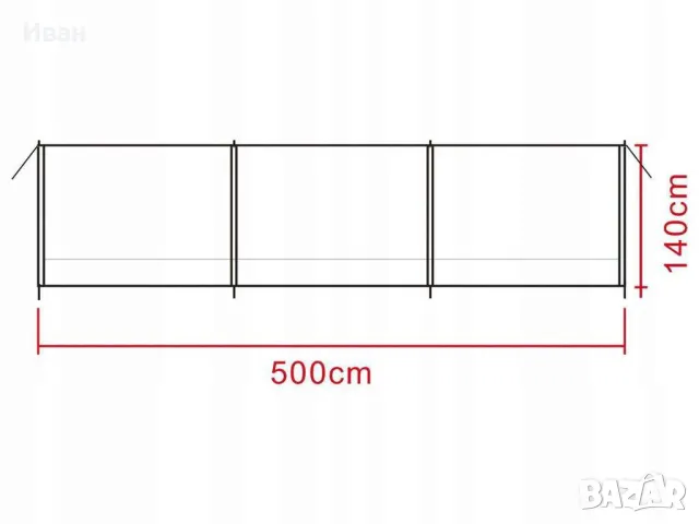 Ветробран(параван) за къмпинг Rocktrail, снимка 10 - Палатки - 48456132