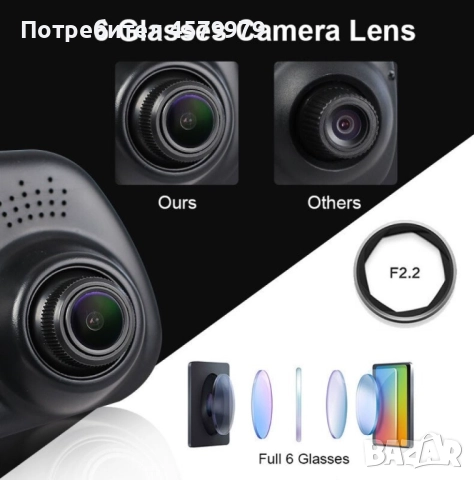 Видеорегистратор тип огледало за задно виждане + "задна камера" DVR JPG 1080 P -8Mpx, снимка 11 - Аксесоари и консумативи - 51682909