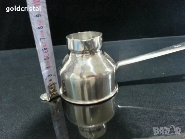 Стара българска алпака джезве , снимка 3 - Антикварни и старинни предмети - 48114202