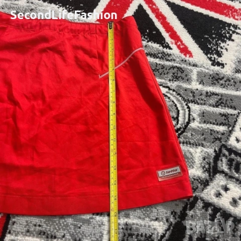 Тенис пола Lotto Performance Vintage размер M  WTA Tour червена, снимка 4 - Поли - 53270665