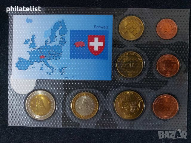 Пробен Евро сет - Швейцария 2003, снимка 1 - Нумизматика и бонистика - 45119488