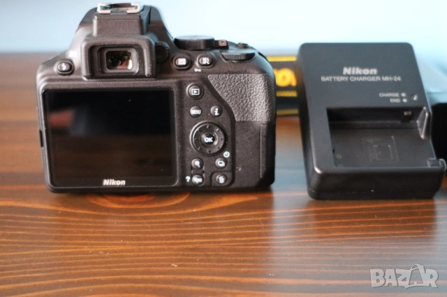 Фотоапарат Nikon D3500 + Nikkor AF-S  18-55mm f3.5-5.6G VR Нов, снимка 3 - Фотоапарати - 53210893