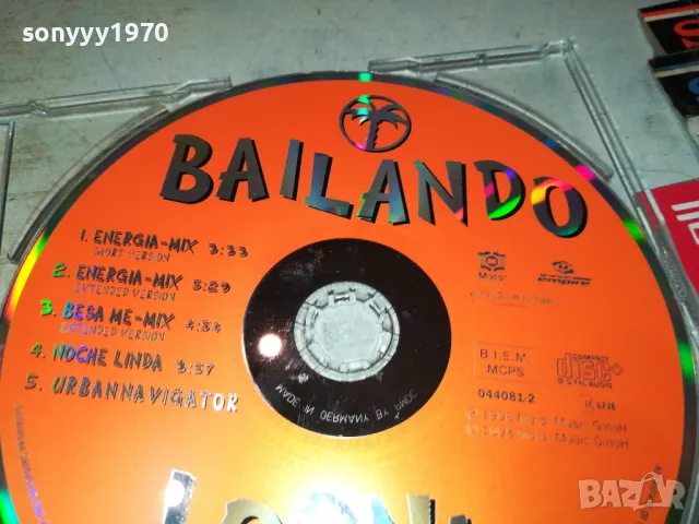 🍀BAILANDO CD-ВНОС GERMANY 1905251737, снимка 8 - CD дискове - 50349370