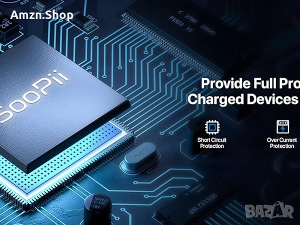 SooPii 40W USB зарядно за зареждане 4-портова USB зарядна станция с един порт QC 3.0 за множество , снимка 7 - Оригинални зарядни - 45779633