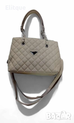 Стилна дамска ежедневна чанта с къса и дълга дръжка, снимка 5 - Чанти - 52855093