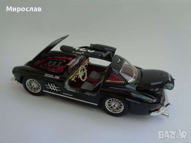 1:18 BBURAGO MERCEDES BENZ 300 SL ИГРАЧКА КОЛИЧКА МОДЕЛ, снимка 6 - Колекции - 46227043