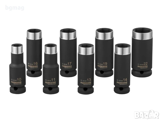 PARKSIDE PSNP 8 B2-комплект ударни вложки-глухи ключове, 8 части, снимка 5 - Гедорета - 50504461