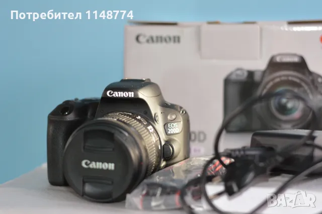 Нов Canon EOS 200D на 416 кадъра , снимка 1 - Фотоапарати - 48122748