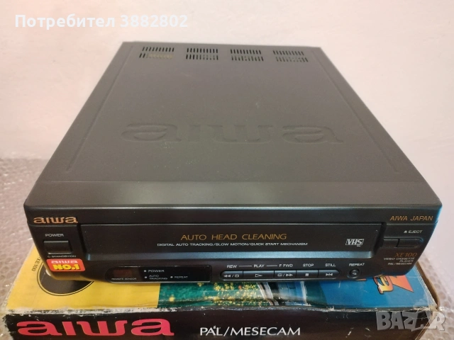 Продавам видео плейър Aiwa XE100, снимка 3 - Плейъри, домашно кино, прожектори - 54069789