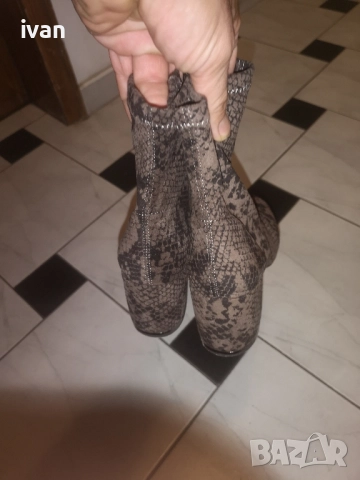 дамски официални велурени боти 37 момер, снимка 3 - Дамски боти - 51823701