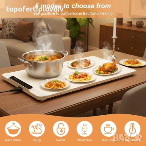 Затопляща плоча за храна и напитки Olycism, Гаранция, снимка 2 - Котлони - 53647554