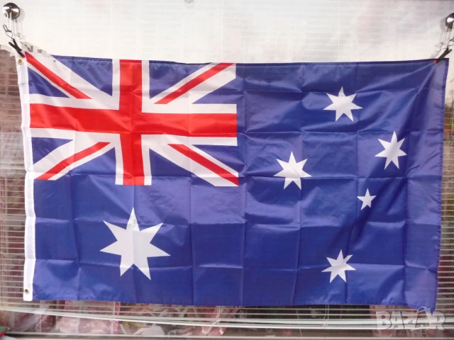 Знаме Астралия Сидни континент кенгуру аборигени бумеранг риби корали