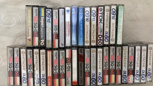 Лот 38 аудио касети (Hitachi, Philips, TDK)