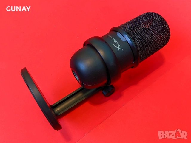 HyperX SoloCast USB Микрофон за Гейминг, Стрийм, Подкаст, PC, PS4, PS5 Като нов, снимка 3 - Микрофони - 54056059
