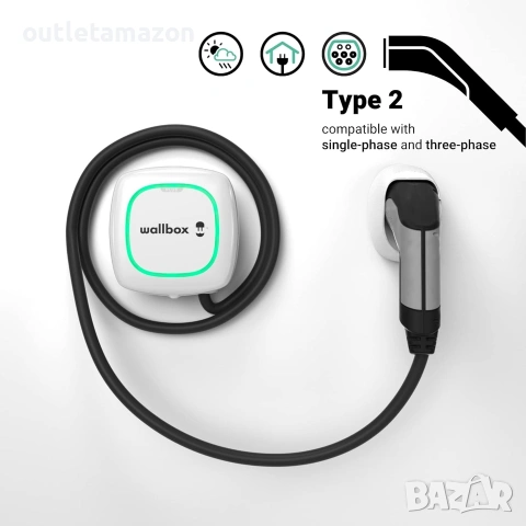 Зарядно за електрически превозни средства Wallbox Pulsar Plus с регулируема мощност до 22 kW., снимка 7 - Друга електроника - 53449189