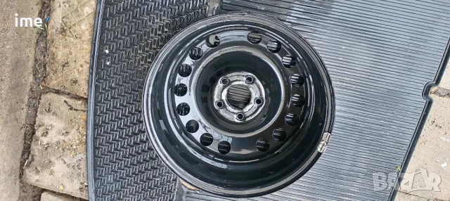 1бр. железна джанта 6.5J16 ET37. 5x110мм. Свалена от Opel Astra H. Внос от Германия., снимка 4 - Гуми и джанти - 49911753