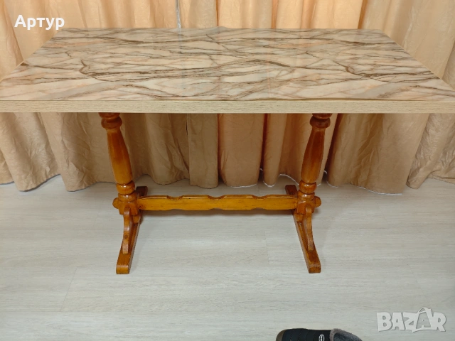 Кухненски комплект от маса и два стола, снимка 5 - Маси - 54063764