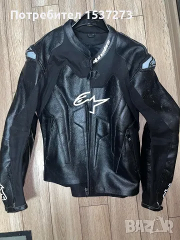 Продавам мъжки кожен мото екип от две части Alpinestars размер 54, снимка 5 - Други - 47065445