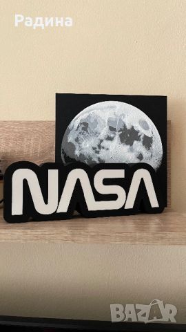 NASA Led Lightbox и триизмерна картина на луната, снимка 1 - Картини - 45111474