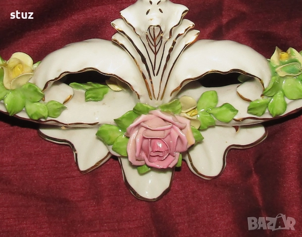 Порцеланов двоен свещник Dresden, снимка 9 - Декорация за дома - 52921094