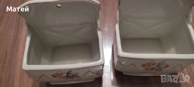 Ретро порцеланови буркани за допълване* сол и брашно* Бг порцелан , снимка 11 - Други - 53088657