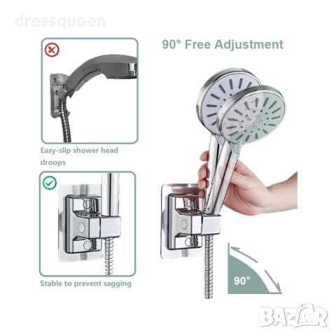 4255 МОДЕЛ 3 Самозалепваща се поставка за душ слушалка без пробиване, снимка 2 - Други стоки за дома - 45160161
