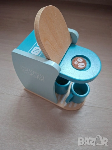 Детска кафемашина дървена, снимка 3 - Играчки за стая - 53115255