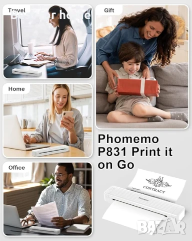 Термотрансферна лента Phomemo, съвместима с преносим принтер Phomemo  2 ролки, снимка 6 - Друго - 51041611