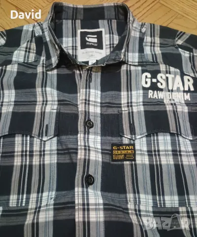 Оригинална мъжка риза с дълъг ръкав G-Star Raw, снимка 3 - Ризи - 48078910