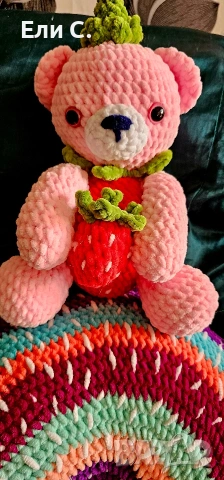 Плетена играчка мече , снимка 2 - Плюшени играчки - 53655209