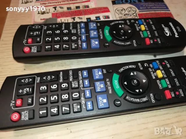 panasonic-dvd recorder remote x2 swiss 1902251616, снимка 3 - Дистанционни - 49196294